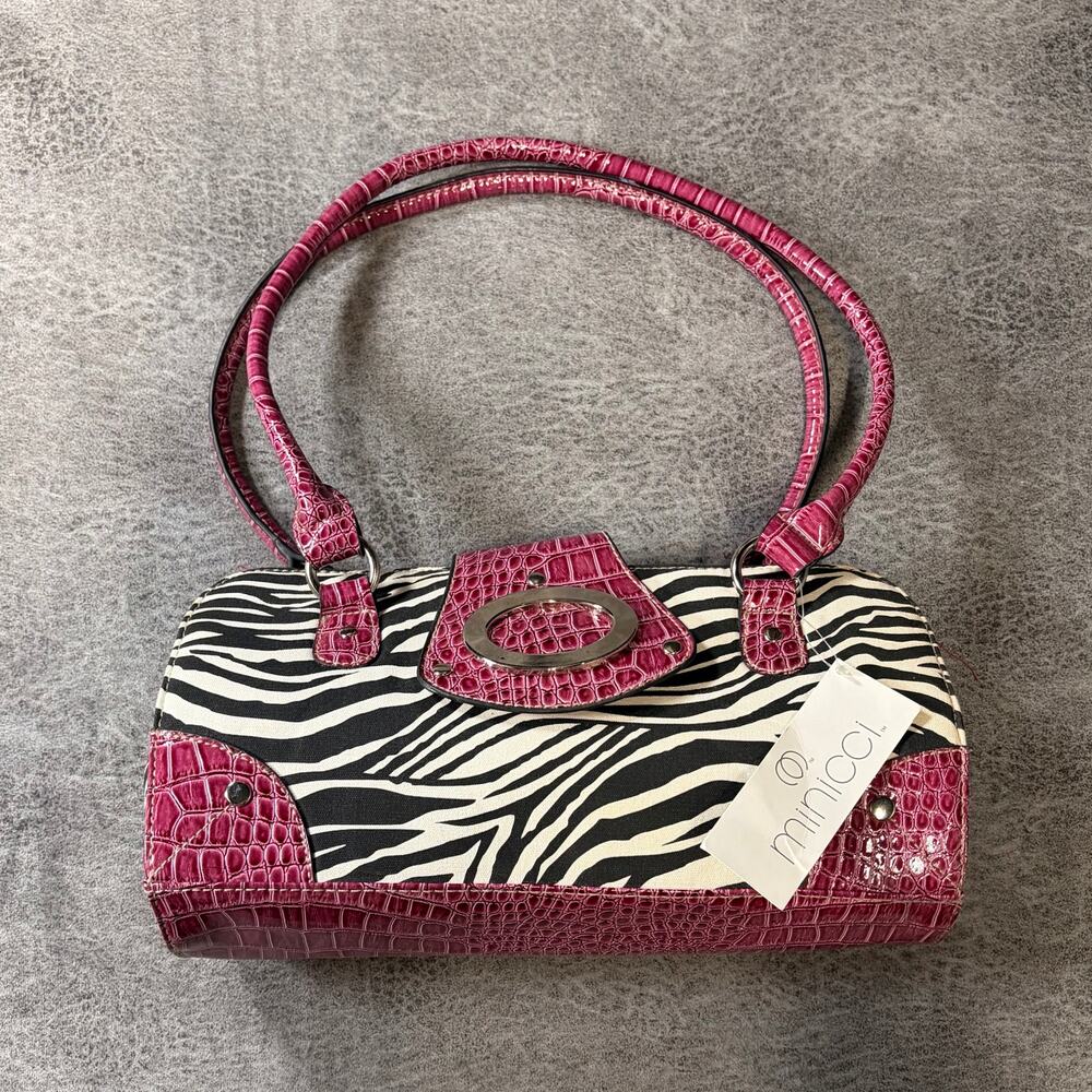 NWT Y2k Zebra Croc Shoulder Bag